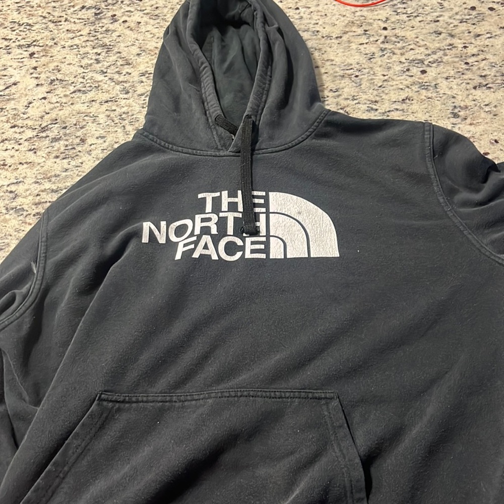 Large north face hoodie jacket
